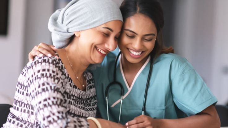 Caregiver Helping Patient